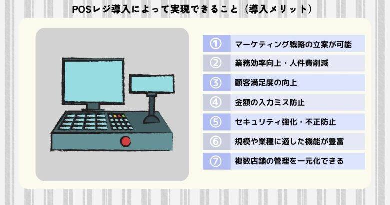 POSレジ導入によって実現できること（導入メリット）